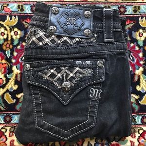 NWOT AUTHENTIC MISS ME JEANS WITH SEQUIN & PEARLS